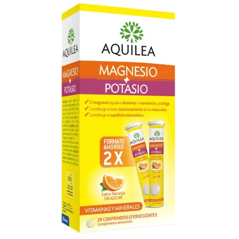 Aquilea MAGNESIO+POTASIO comprimidos efervescentes 28 u – imagen 1