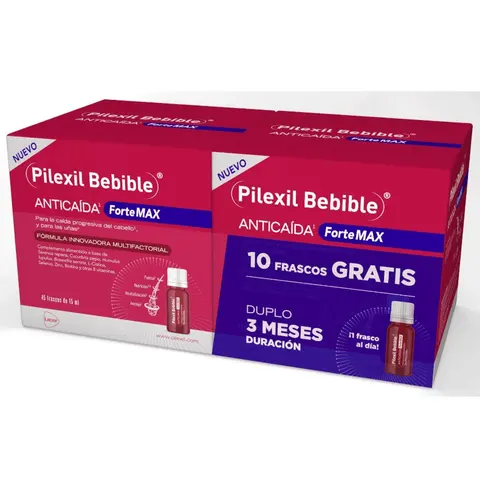 Pilexil Bebible Anticaída Forte Max 2x45uds – imagen 1
