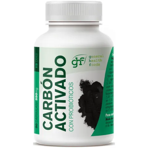 GHF Carbon Vegetal 90 Caps – imagen 1