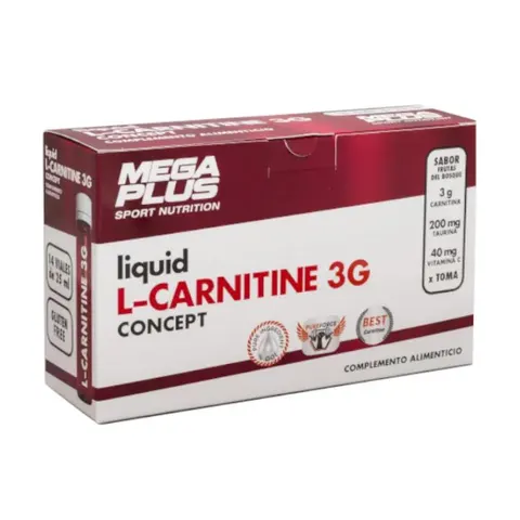 Mega plus l-carnitine concep 3g 14viales – imagen 1