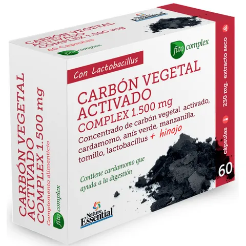 Nature essential carbon vegetal activo complex 60cap. – imagen 1