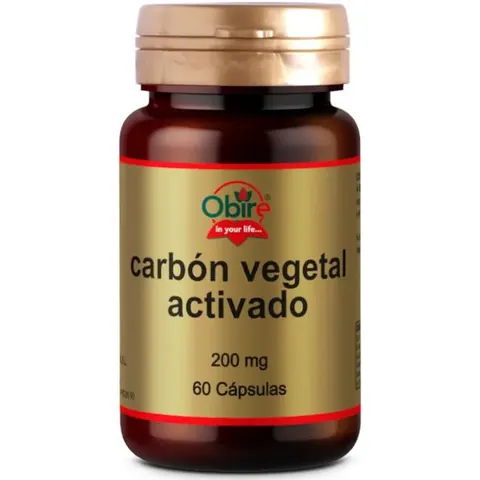 Obire Carbon Vegetal 200 mg 60 caps – imagen 1