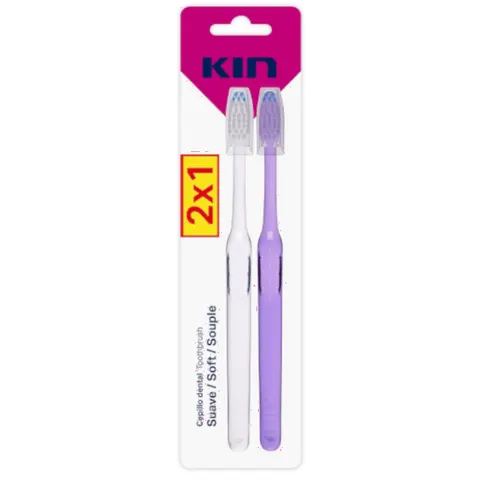 Kin Cepillo Dental Suave 2 uds – imagen 1