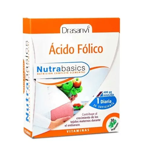 Drasanvi nutrabasics acido folico 30caps. – imagen 1