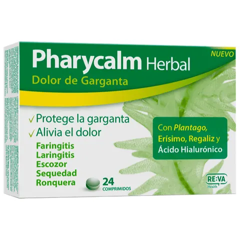 Pharycalm Herbal 24 Comprimidos – imagen 1
