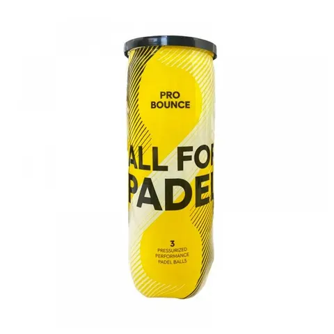 Bote De Bolas All For Padel Pro Bounce – Amarillo – imagen 1
