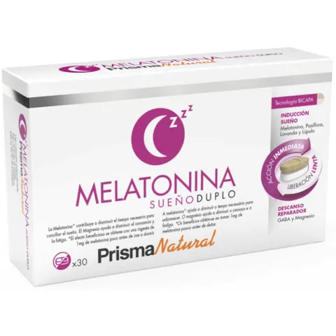 Prisma Natural Melatonina Sueño Bicapa 30 comp – imagen 1