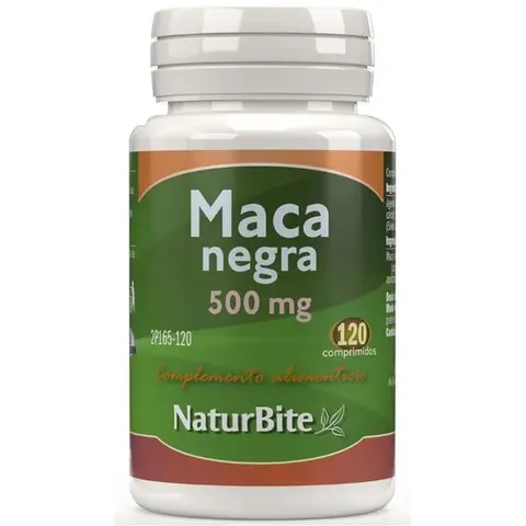 Naturbite Maca Negra 500 mg 120 comp – imagen 1