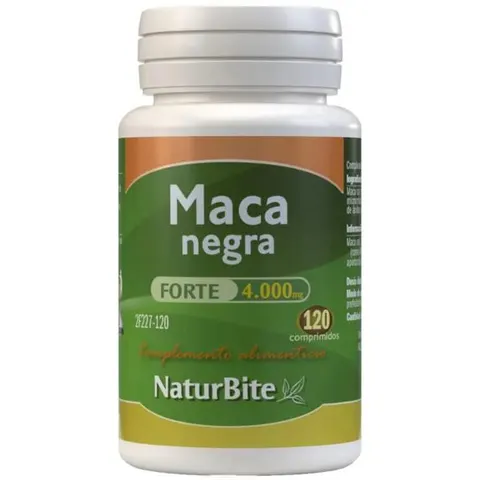 Naturbite Maca Negra Forte 4000 mg 120 comp – imagen 1