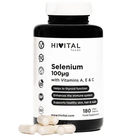 Hivital Selenio 100mcg 180 Cápsulas – imagen 1