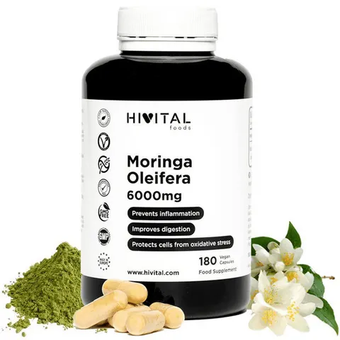 Hivital Moringa Oleifera 6000mg 180 Cápsulas – imagen 1