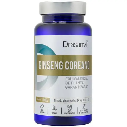 Drasanvi GINSENG COREANO NUTRABASICS 60 Caps – imagen 1