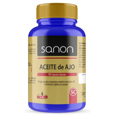 Sanon Aceite De Ajo 180caps – imagen 1
