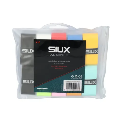 Bolsa 10 Uds Overgrip Siux Elite Multicolor – imagen 1