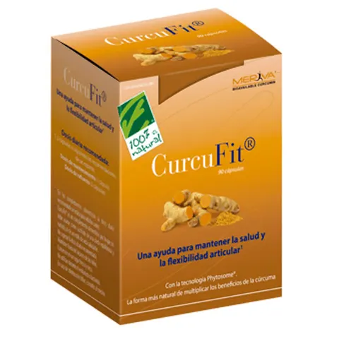 100% Natural CurcuFit 90 Cápsulas – imagen 1