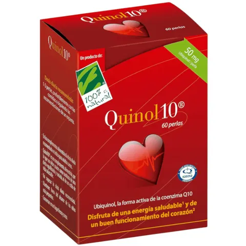 100% Natural Quinol10 50mg 60 cápsulas – imagen 1