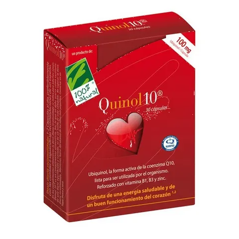 100% Natural Quinol-10 100mg 30 cápsulas – imagen 1
