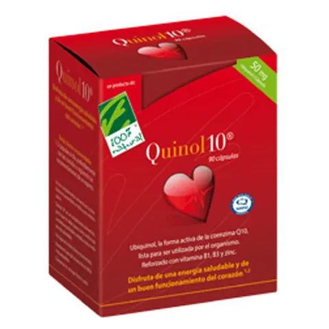100% Natural Quinol-10 50mg 90 cápsulas – imagen 1