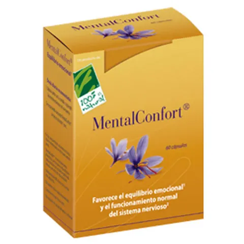 100% Natural MentalConfort 60 Cápsulas – imagen 1