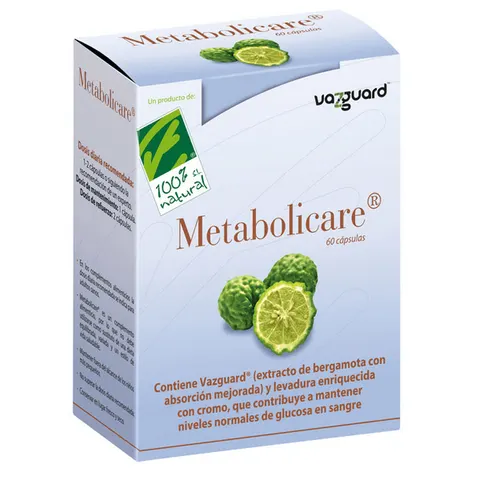 100% Natural Metabolicare 60 Cápsulas – imagen 1