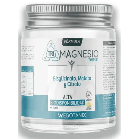 WeBotanix Triple Magnesio Polvo 128 gr – imagen 1