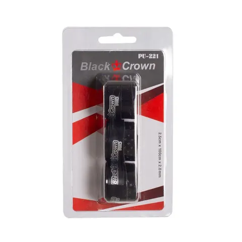 Blister 3 Overgrips Black Crown Negros – imagen 1