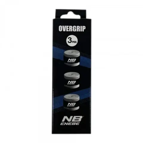 Blister 3 Overgrips Enebe Lisos Negros – imagen 1