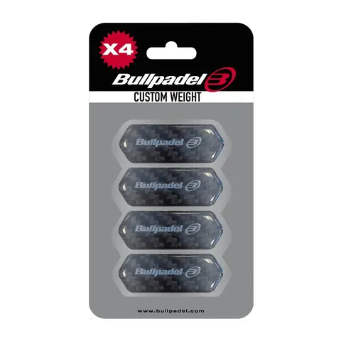 Blister (4 Uds) Protector Bullpadel Custom Weight Negro – imagen 1