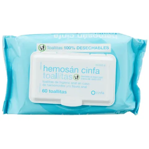 HEMOSAN toallitas 60uds – imagen 1