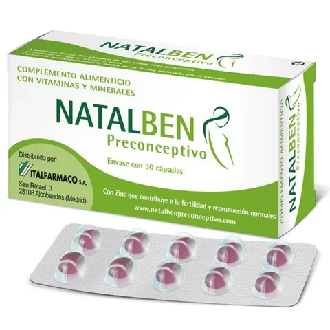Natalben Preconceptivo 30 cápsulas – imagen 1