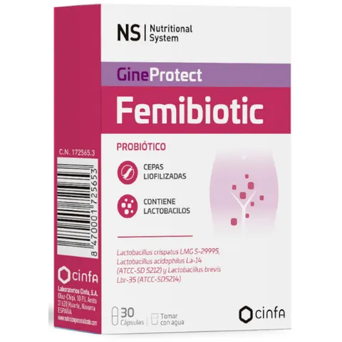 Ns ns femibiotic 30 caps – imagen 1