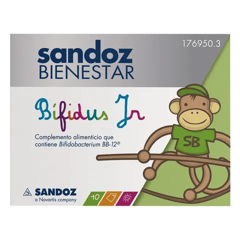 Sandoz Bienestar Bífidus Jr 10 Sobres – imagen 1