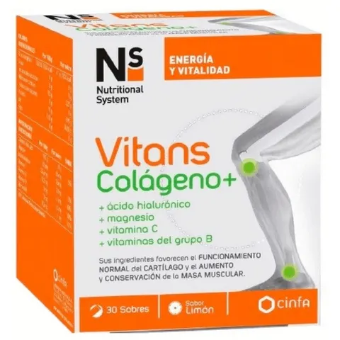 NS Nutritional System Ns Vitans Colágeno+ 30 sobres – imagen 1