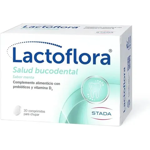 Lactoflora salud bucodental menta 30 comp – imagen 1