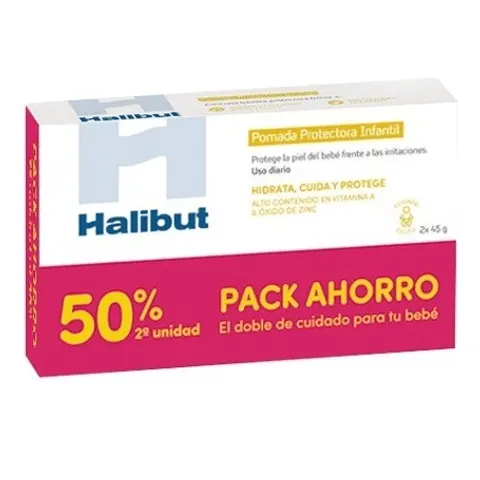 Halibut Dermo H Pomada Pañal Duplo 2x45g – imagen 1