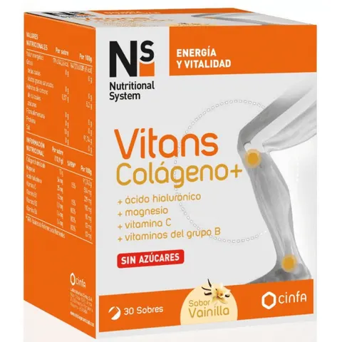 NS Vitans Colágeno+ Vainilla 30 Sobres – imagen 1