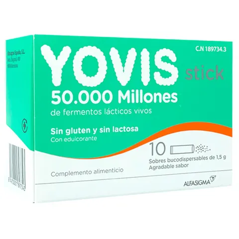 Alfasigma Yovis Probióticos 10 Sticks – imagen 1