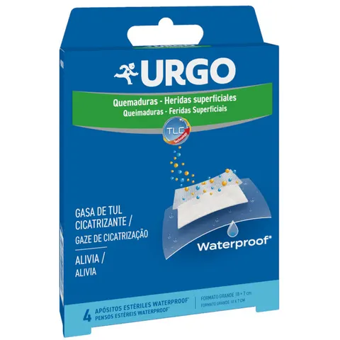 Urgo quemaduras waterproof 10x7cm 4apositos – imagen 1