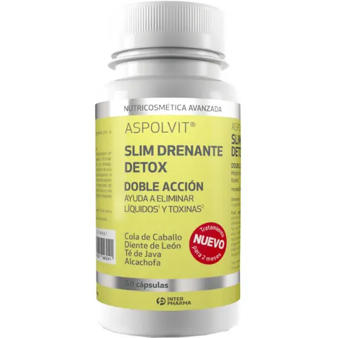 Aspolvit Slim Drenante Detox 60 Cápsulas – imagen 1