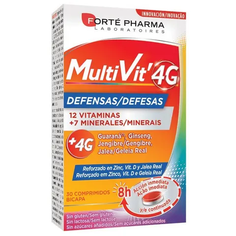 Forte Pharma Multivit 4G Defensas 30 Comprimidos – imagen 1