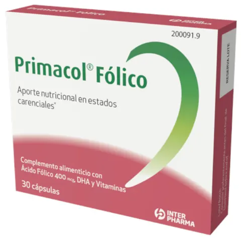 Primacol Fólico 30 Cápsulas – imagen 1