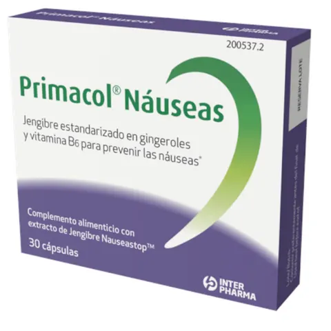 Primacol Náuseas 30 Cápsulas – imagen 1