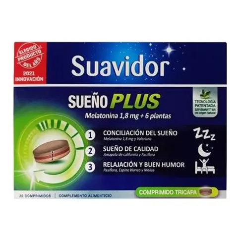 Suavidor Sueño Plus 30comp – imagen 1