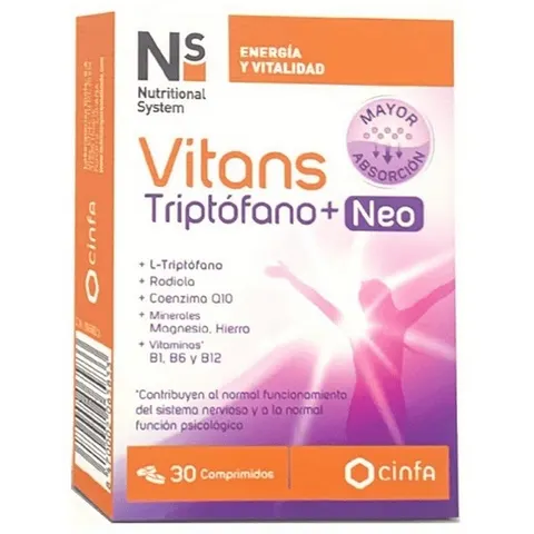 NS Nutritional System Ns Vitans Triptófano + Neo 30caps – imagen 1