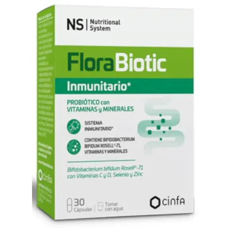 NS Nutritional System Florabiotic Inmunitario 30 Cápsulas – imagen 1