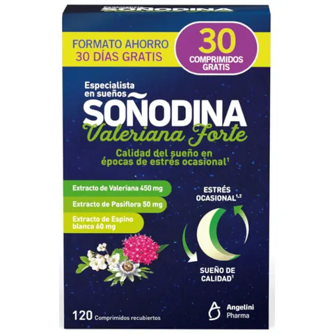Soñodina Valeriana Forte 120comp – imagen 1