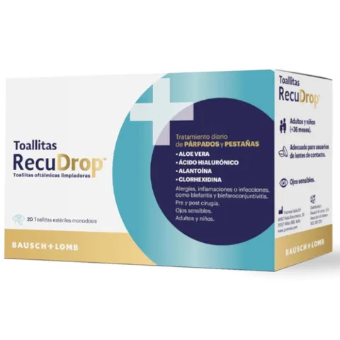 RecuDrop Toallitas Estériles 20 uds – imagen 1