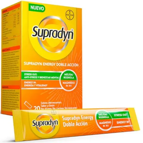 Supradyn Energy Double Action 20 Effervescent Sachets – image 1