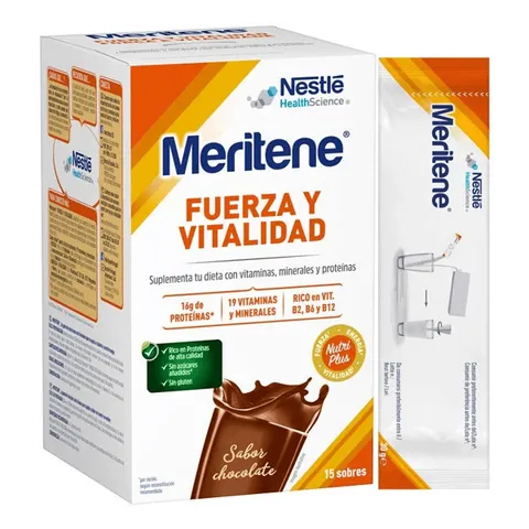 Meritene batido chocolate 15sbrs. – imagen 1
