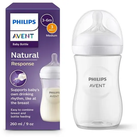 Philips Avent Natural Response Biberon da 1+ mesi – 260 ml – immagine 1